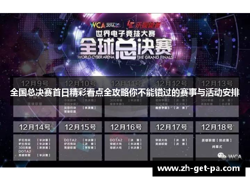 全国总决赛首日精彩看点全攻略你不能错过的赛事与活动安排