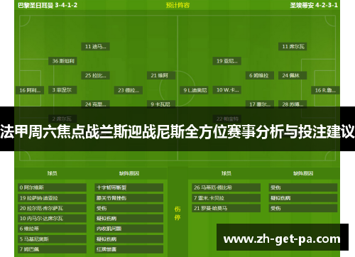 法甲周六焦点战兰斯迎战尼斯全方位赛事分析与投注建议 法甲周六焦点战兰斯迎战尼斯全方位赛事分析与投注建议